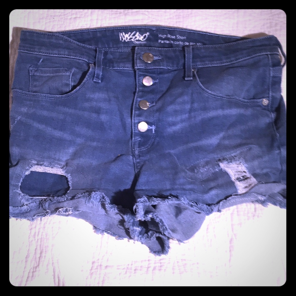 High rise shorts